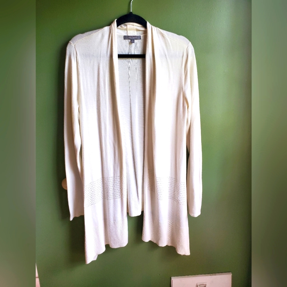 Cream cardigan sweater